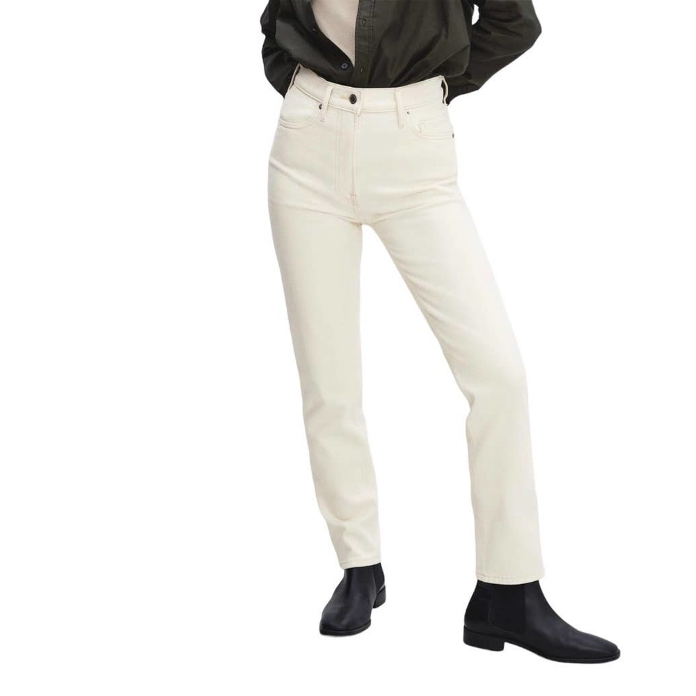 EVERLANE The Original Cheeky Jean in Ecru size 26